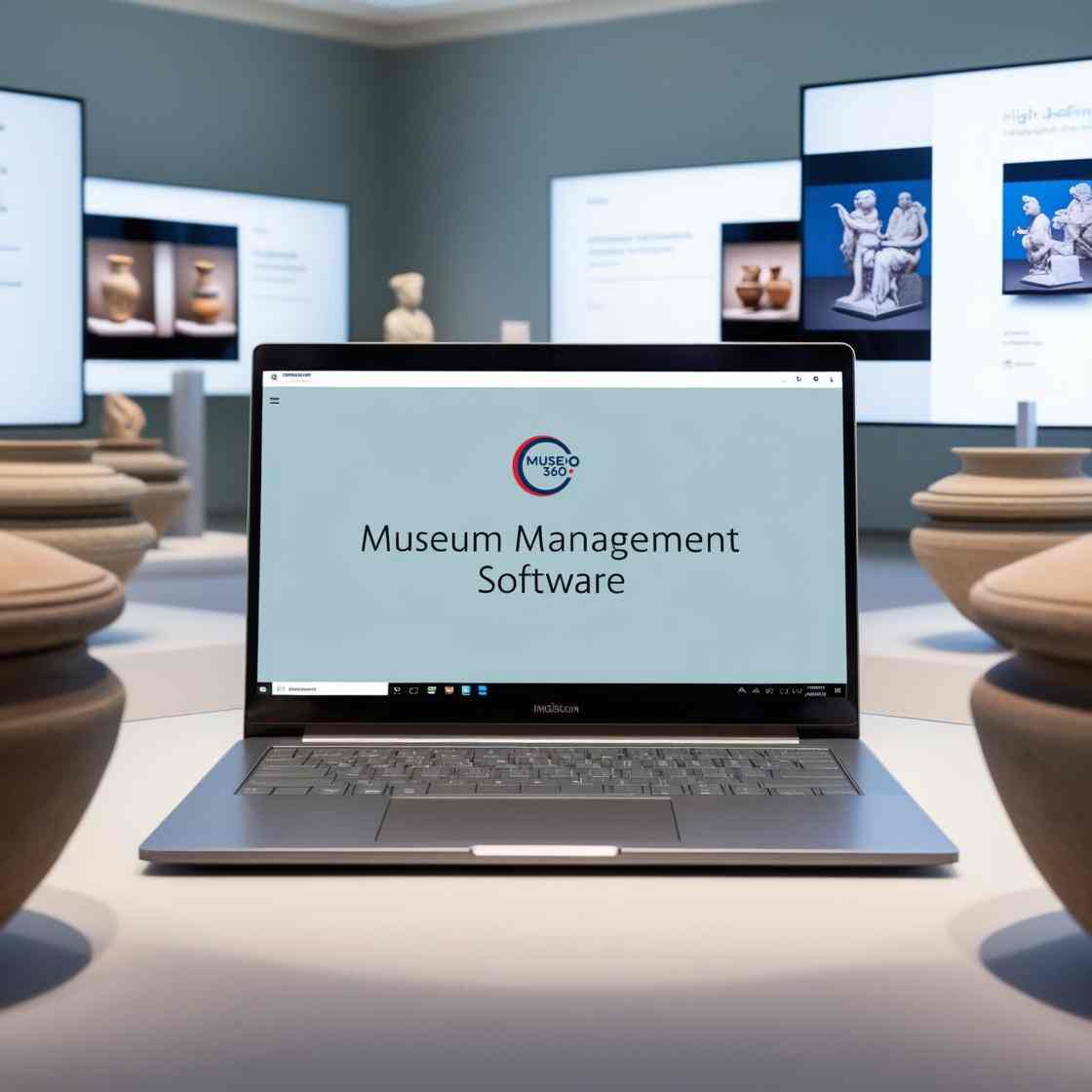 user interface of museum management software