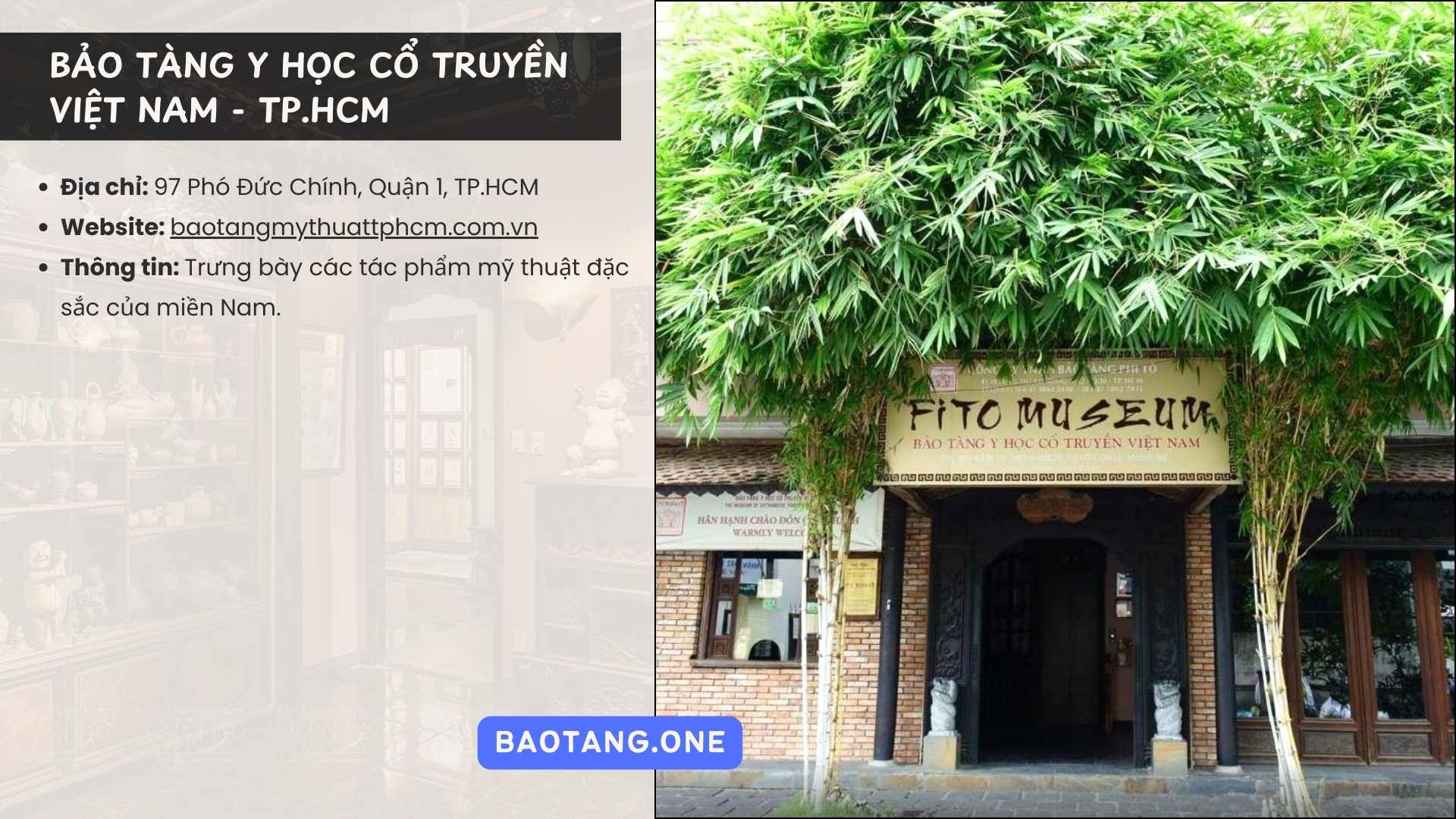 Bảo tàng Y học Cổ truyền Việt Nam - TP.HCM